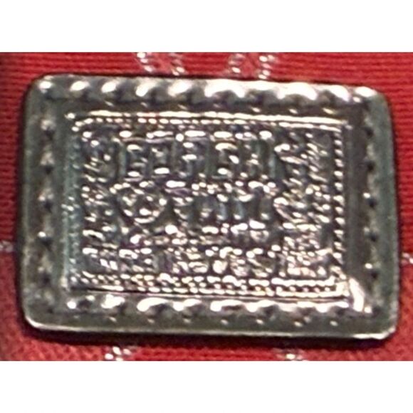 Coach Red Wallet with Signature Pattern - Picture 6 of 6